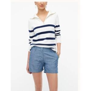 J.Crew Women’s Chambray Shorts Size 6 – 5” Inseam Tailored Summer Shorts